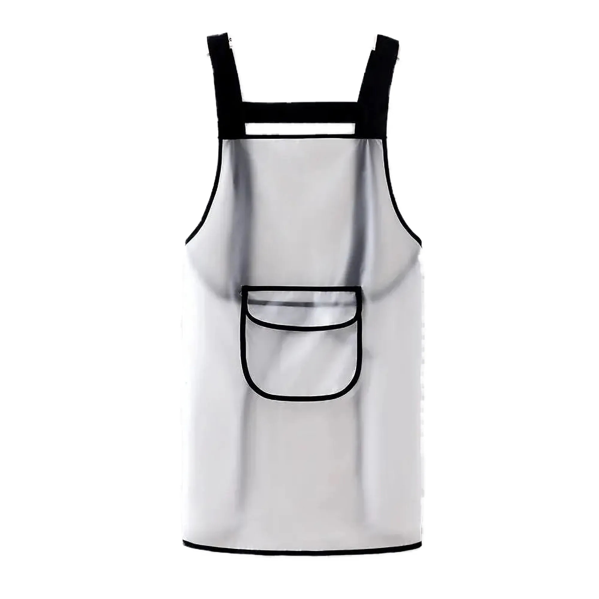 Clear Apron with Pockets Unisex Fit  Chefs Stylists Food 1