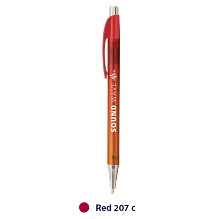 Top Flight Slim Ombre Plastic Pen (Full Color Imprint) 10