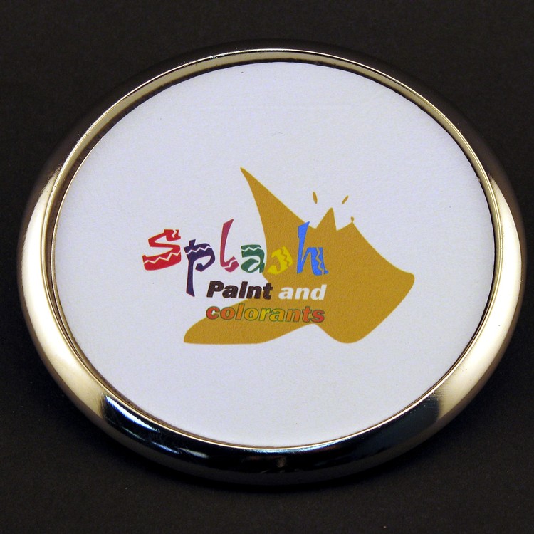 Metal & Leather Coaster with 4-Color Process 10