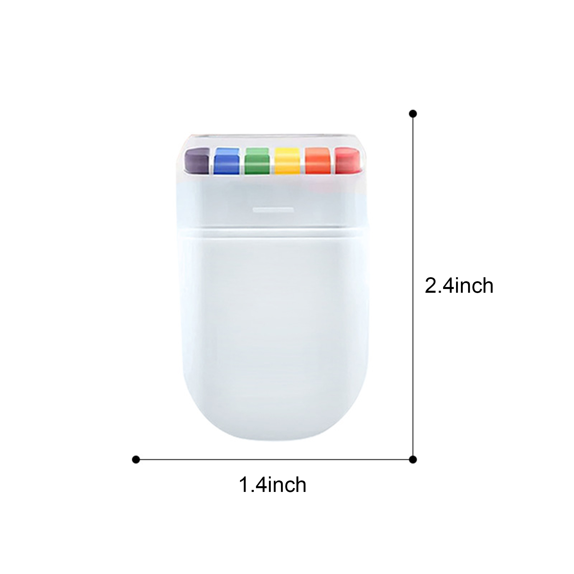 6-Color Rainbow Face Crayon Kit 4