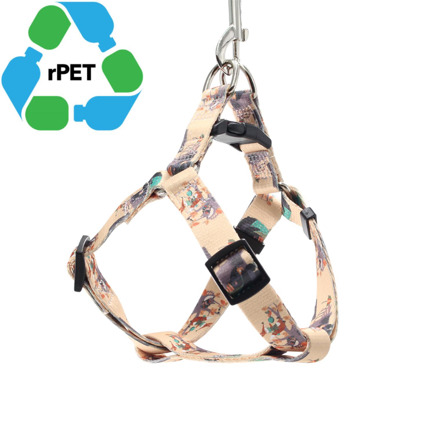 1"W x 36"L rPET Eco-friendly Sublimation High Quality Pet Vest Harness 4