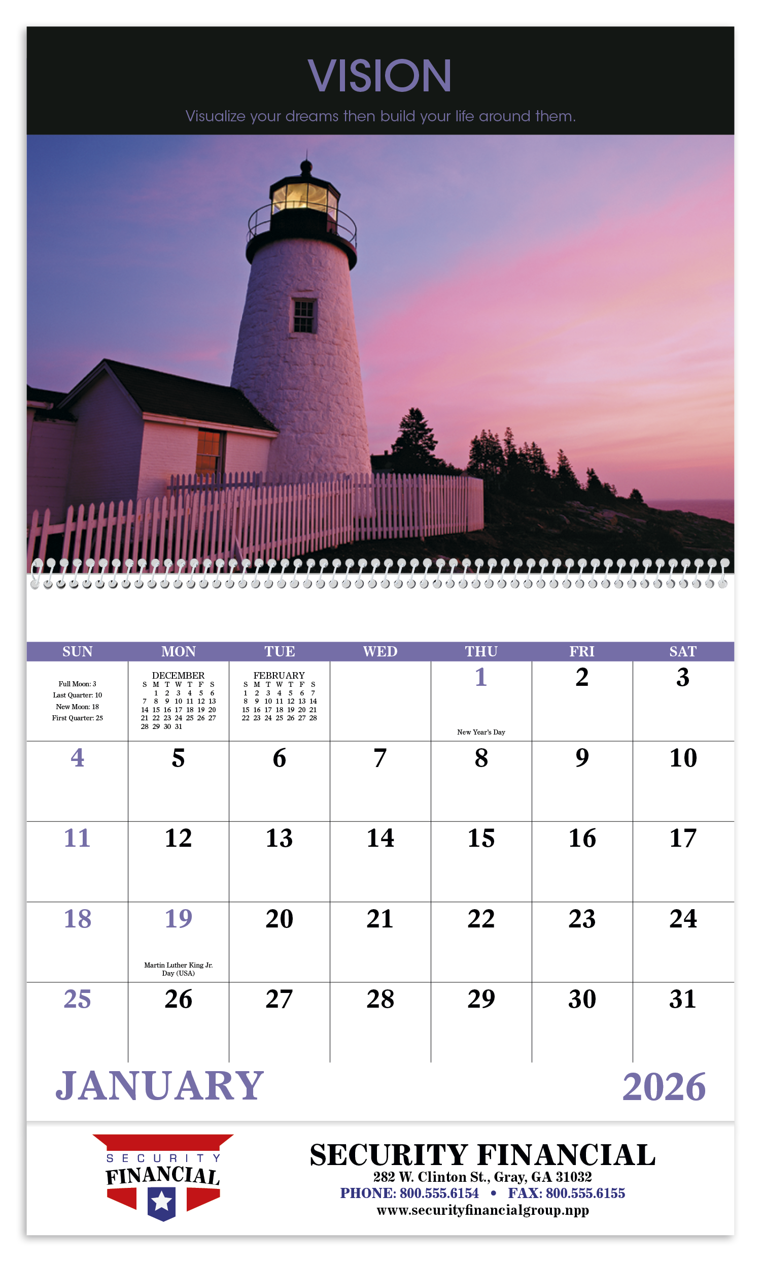 Good Value™ Motivations - Spiral Calendar 16
