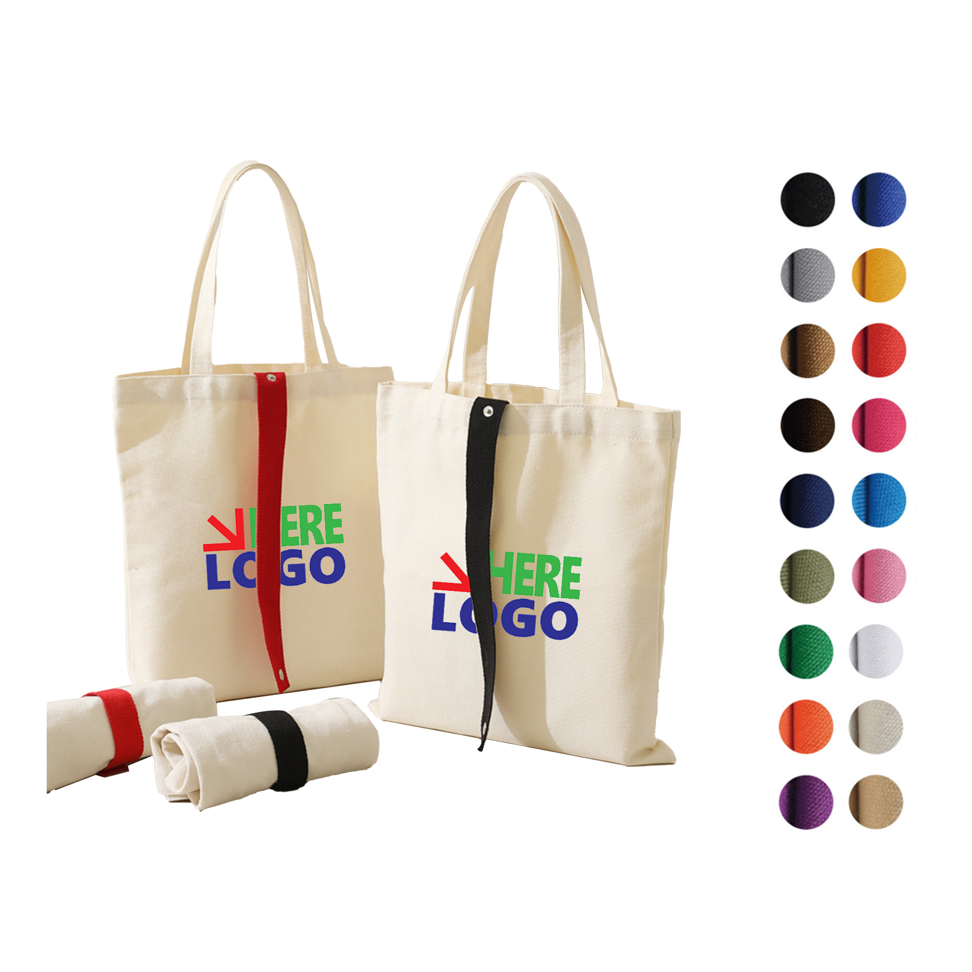 Lightweight Reusable Grocery Shopping Cloth Bag, custom tote bag with logo imprint 2
