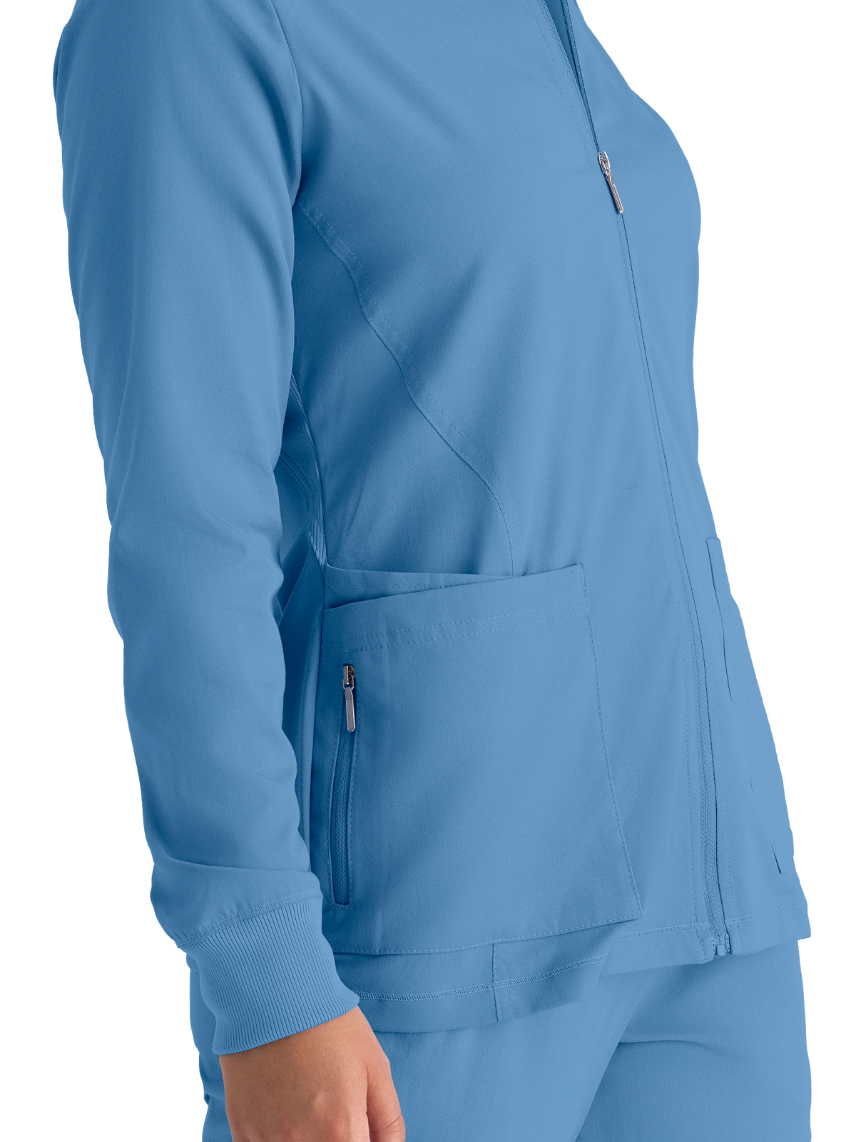Grey's Anatomy Spandex Stretch - Women's Five-Pocket Gianna Warm-Up Scrub Jacket 4