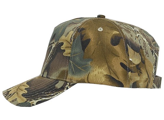 OTTO CAP® Camouflage 5 Panel Mid Profile Baseball Cap 22