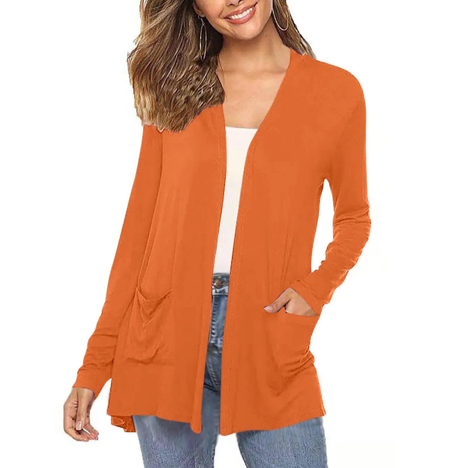 Open Front cardigan With Pockets 8