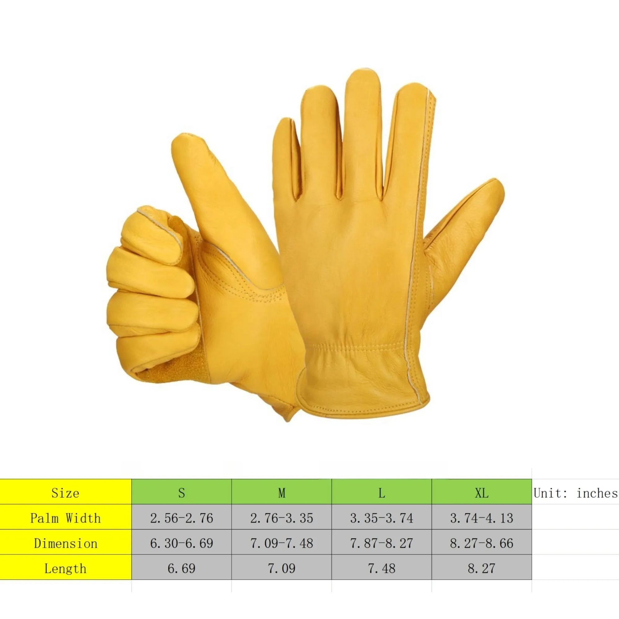Premium Leather Work Gloves MOQ20 6