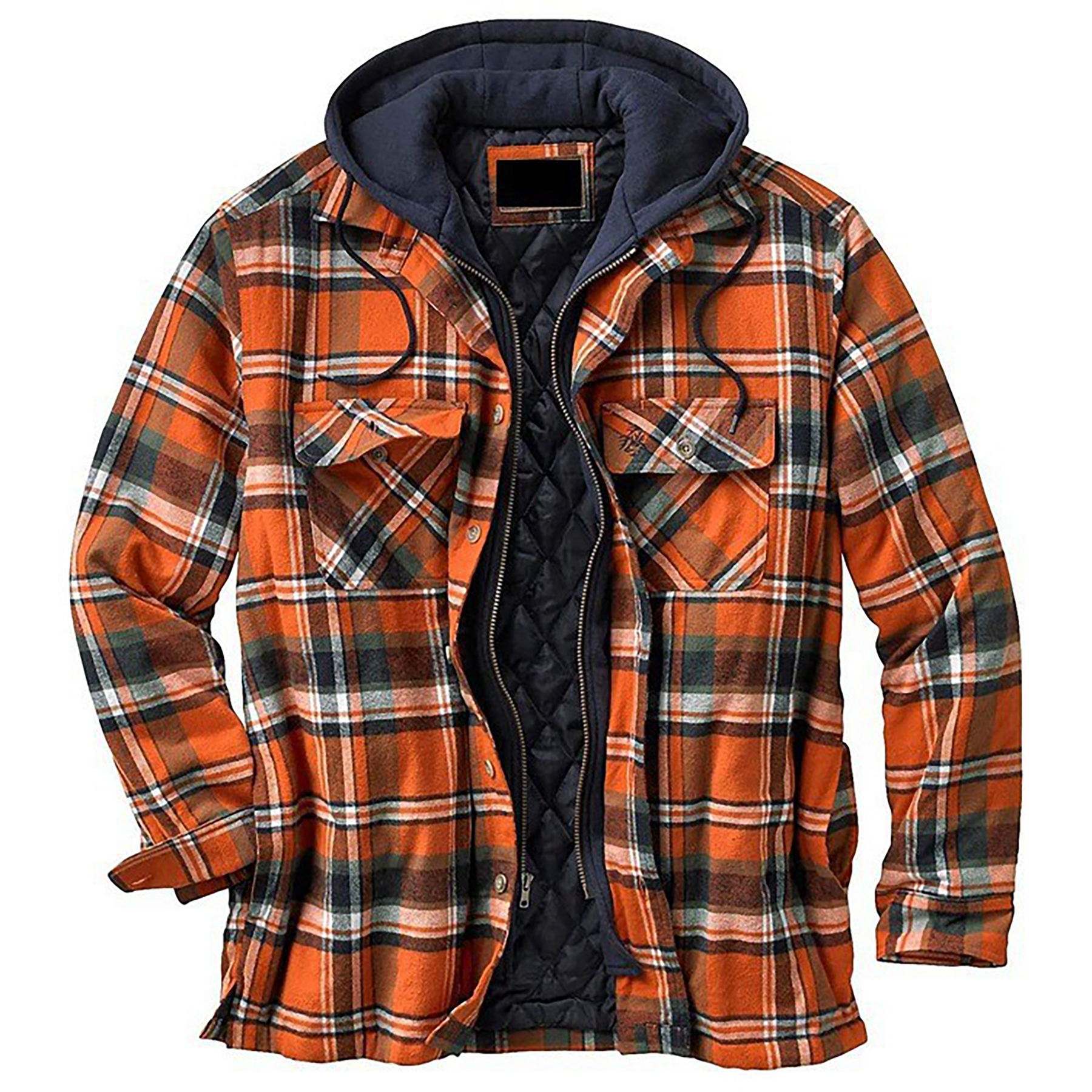 Plaid Cotton Hooded Jacket 7