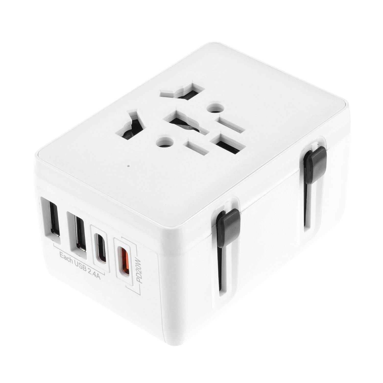 2 USB A 2 Type C PD20W Universal Travel Adapter 7