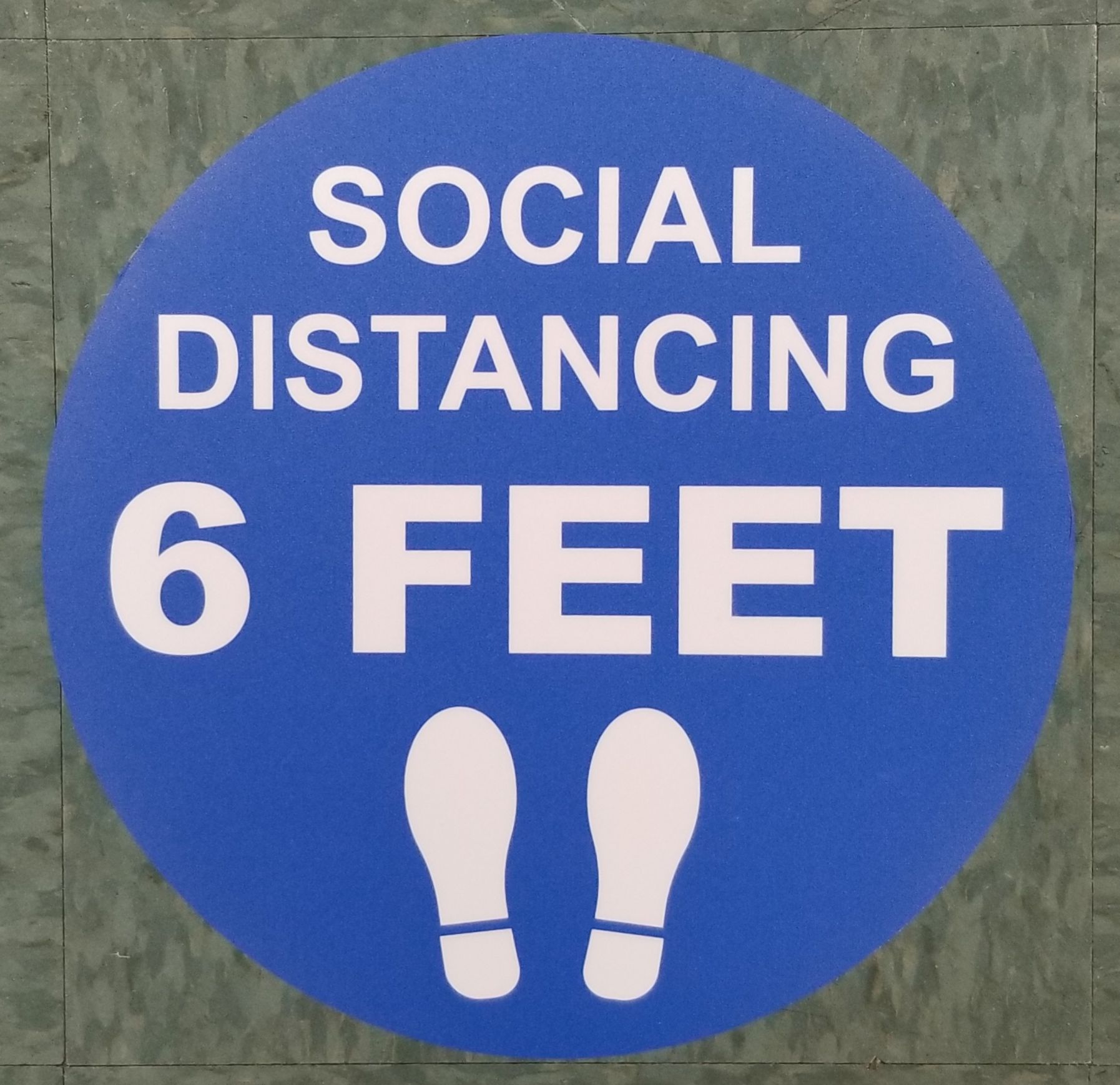 One Way Floor Decal 1