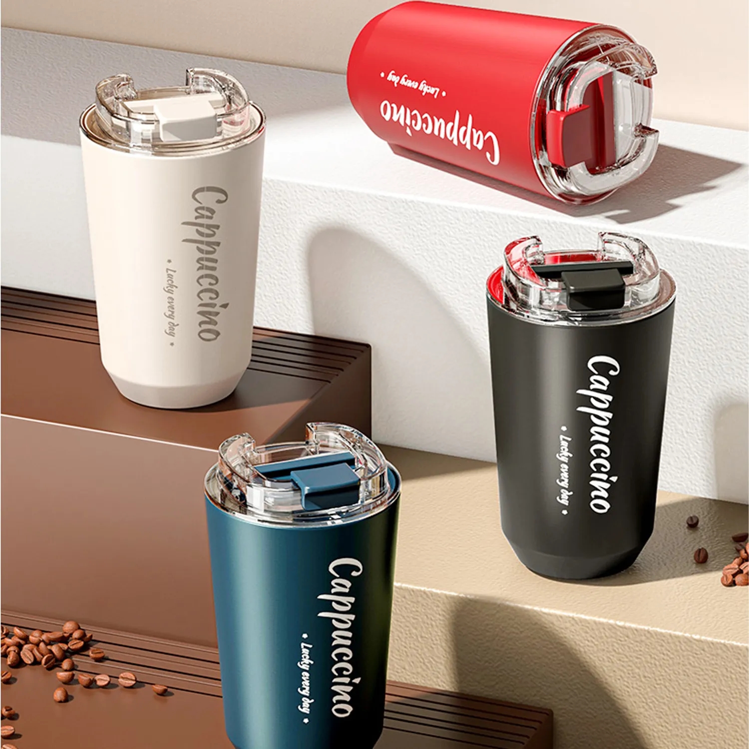 380ml Double Vacuum Coffee Cup 2