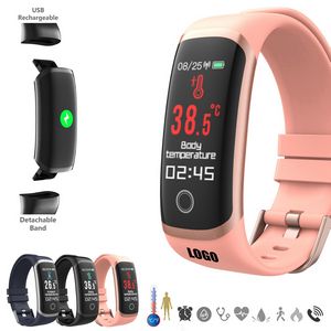 Thermometer Tracker Smart Watch Fitness Bracelet 21