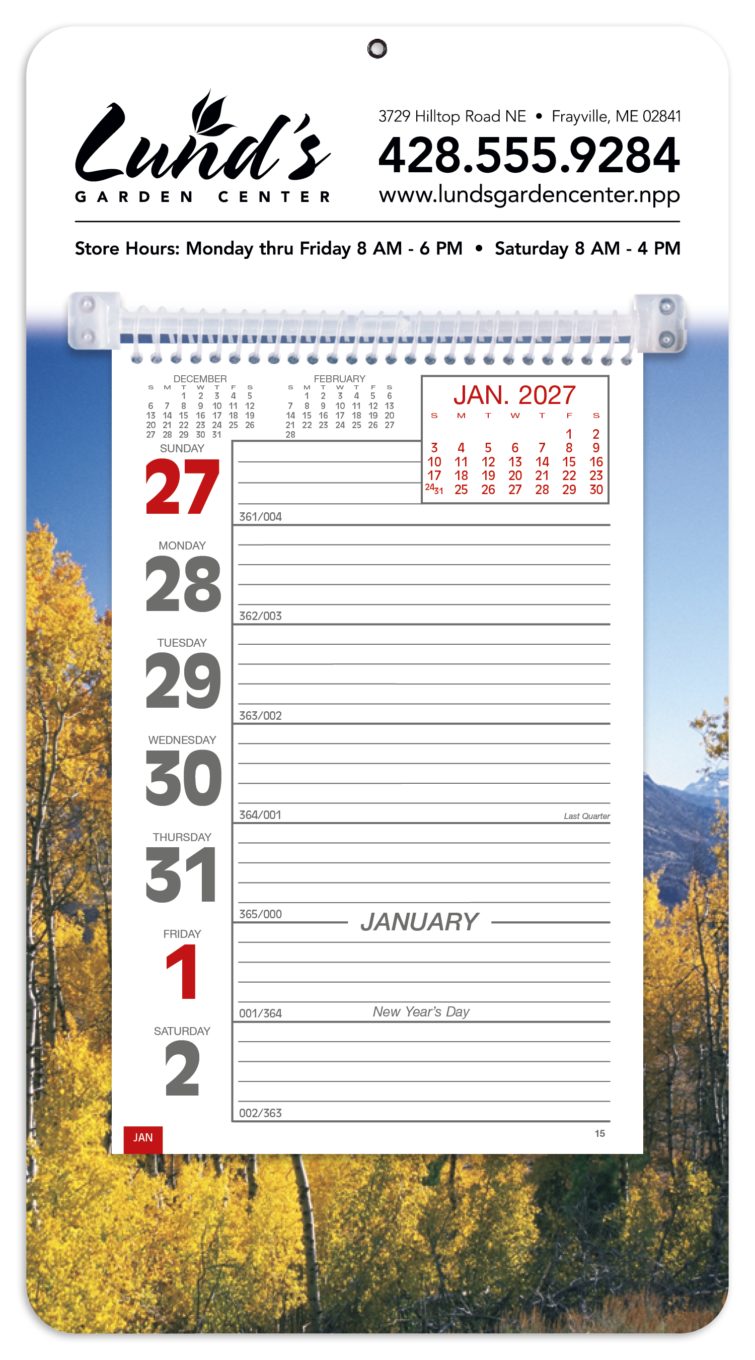 Triumph® Calendars Full-Color Weekly Memo Calendar 33