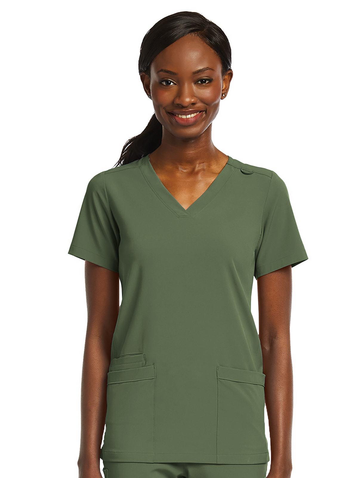 ScrubJoy Originals - Women's Fitted Two-Pocket V-Neck Top 28