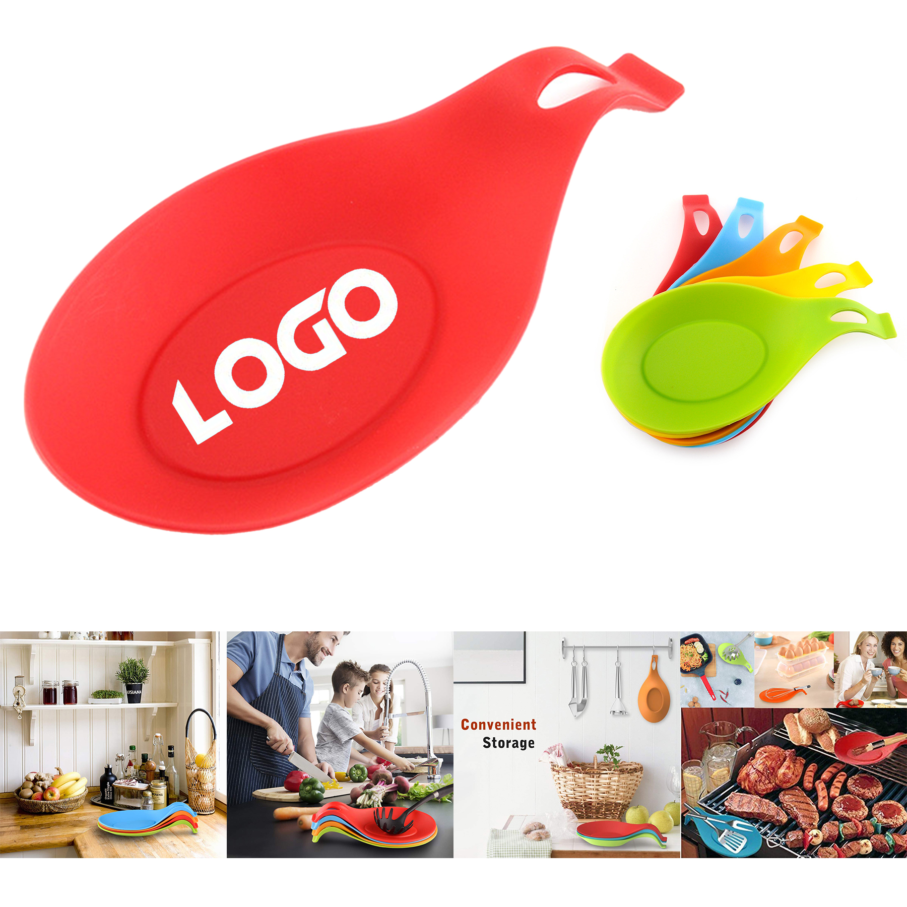 Kitchen Silicone Spoon Rest 2