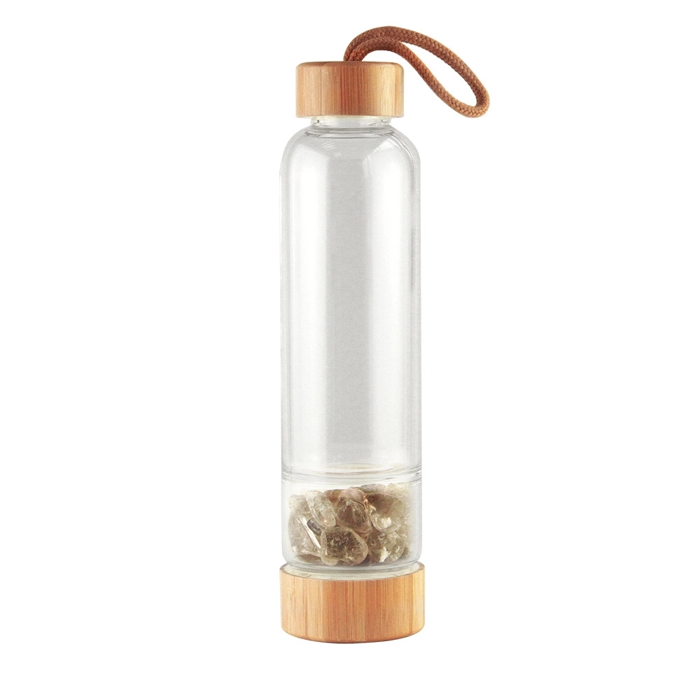 Glass Water Bottle With Bamboo Lid 3