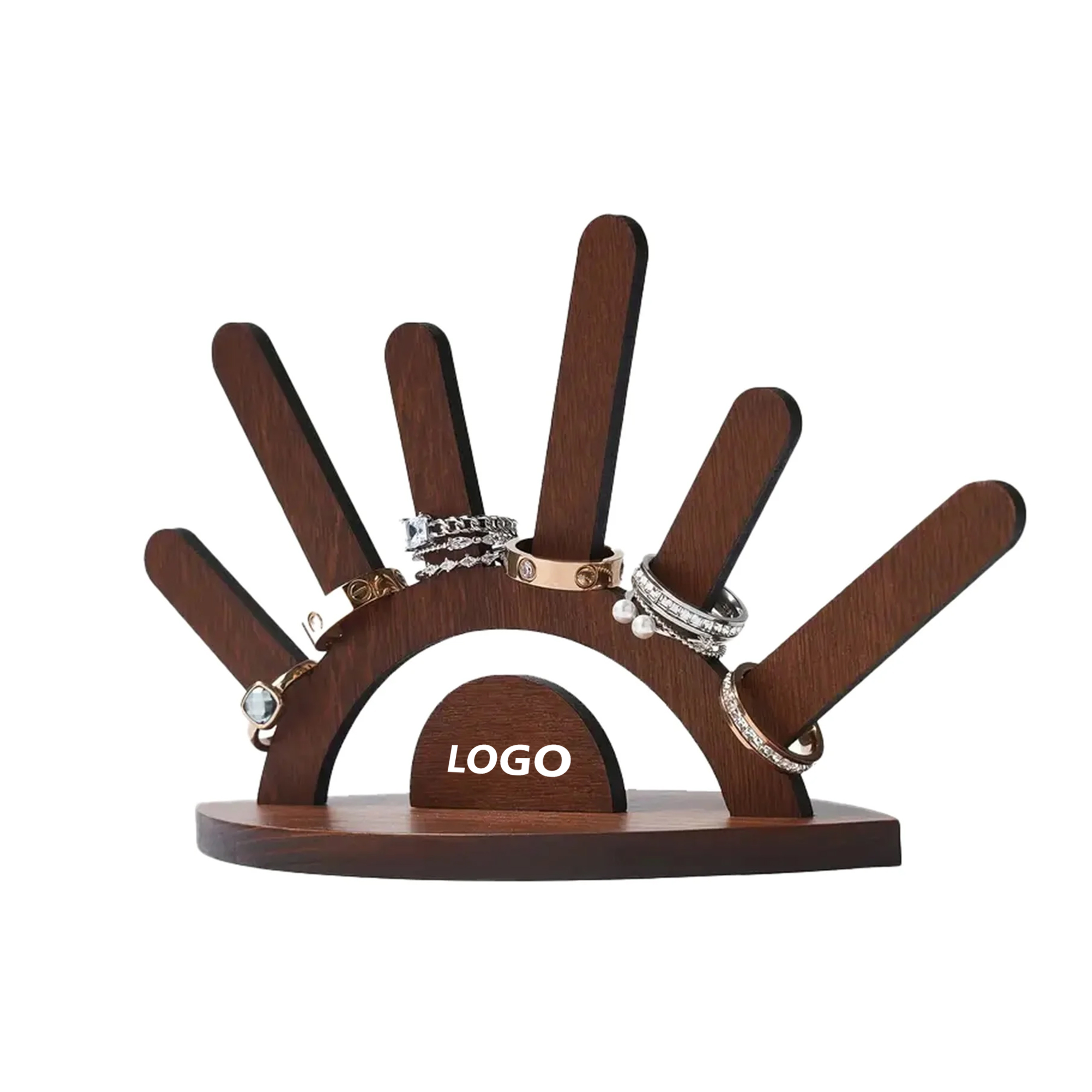 Evil Eye Ring Wooden Display 2