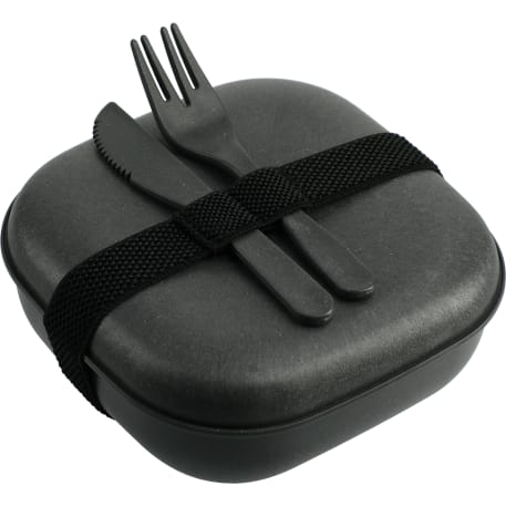 Wheat Straw Food Storage with Utensils 21