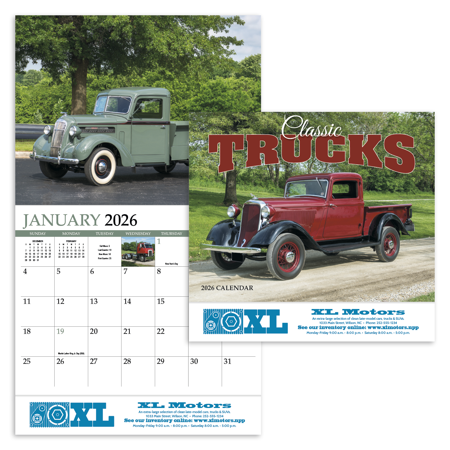 HotLine® Products Classic Trucks Appointment Calendar - Stapled 58