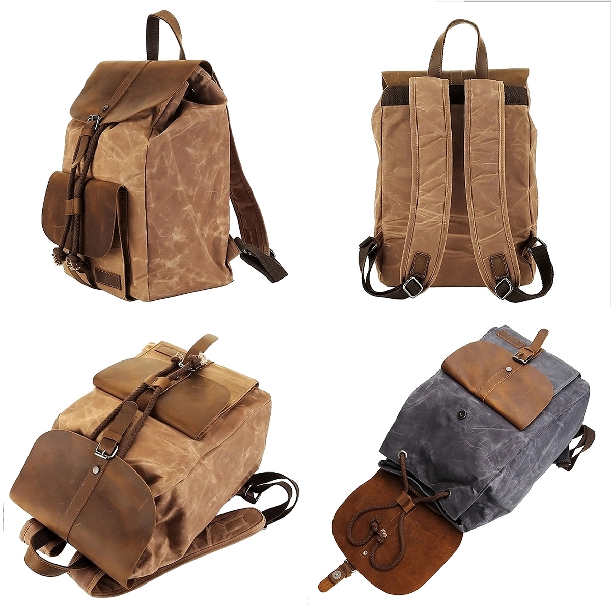 Waterproof Outdoor Canvas Backpack 2