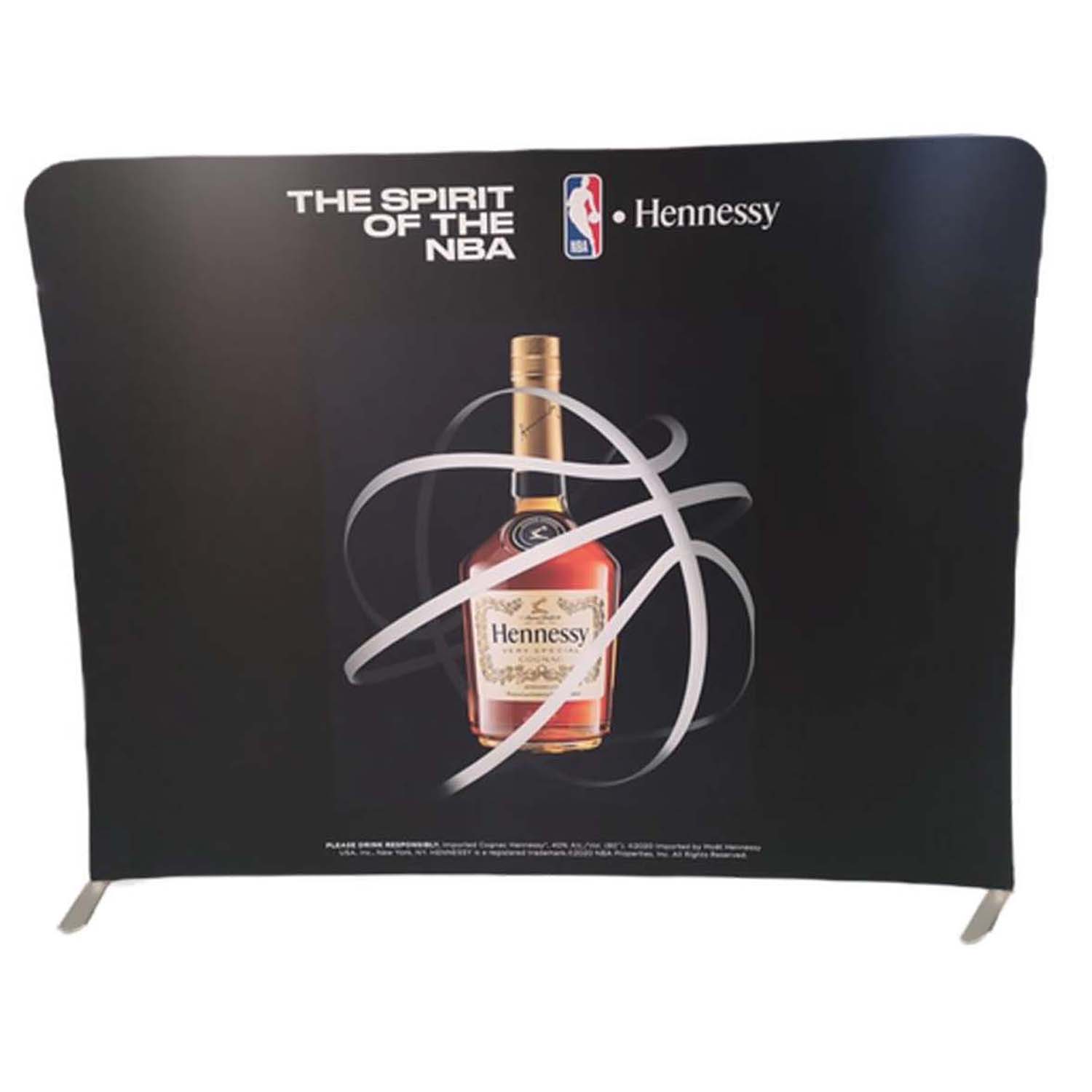 24 Hr Express - 8'W x 8'H EuroFit Tension Fabric Straight Wall Display Kit, Double Sided Graphics 22