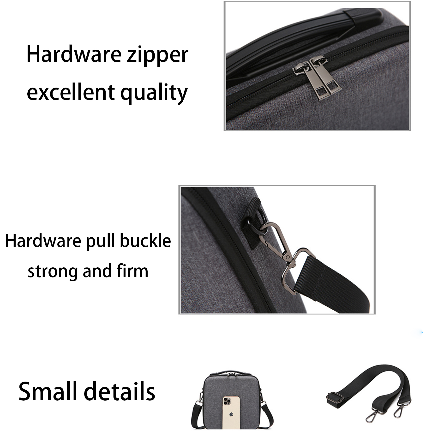 Nylon Hard shell portable digital storage bag 1