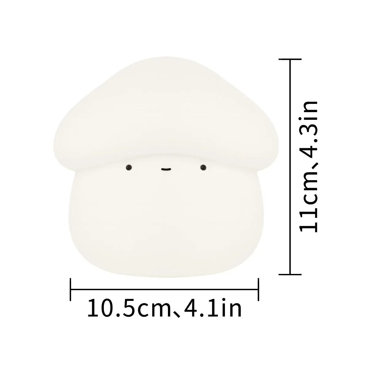 USB Rechargeable Silicone Mushroom Night Light For Nursery 3