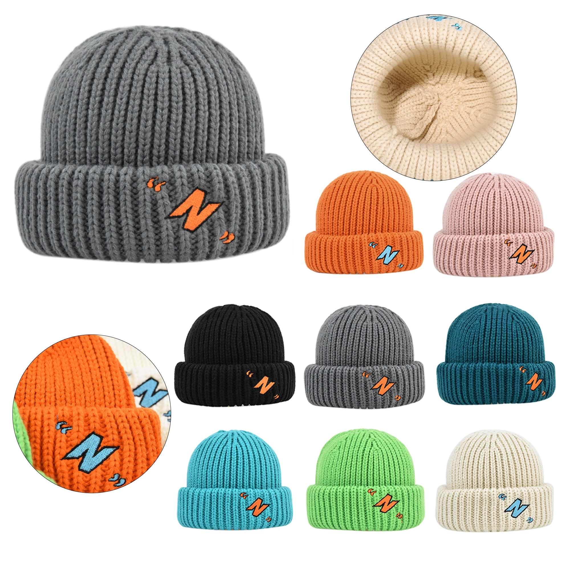 Unisex Winter Knitted Beanie Hats 1