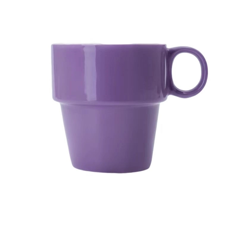 Custom 9 oz Ceramic stacked coffee cup 9