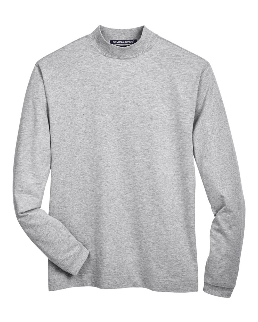 Unisex Sueded Jersey Mock Neck T-Shirt - D420 22