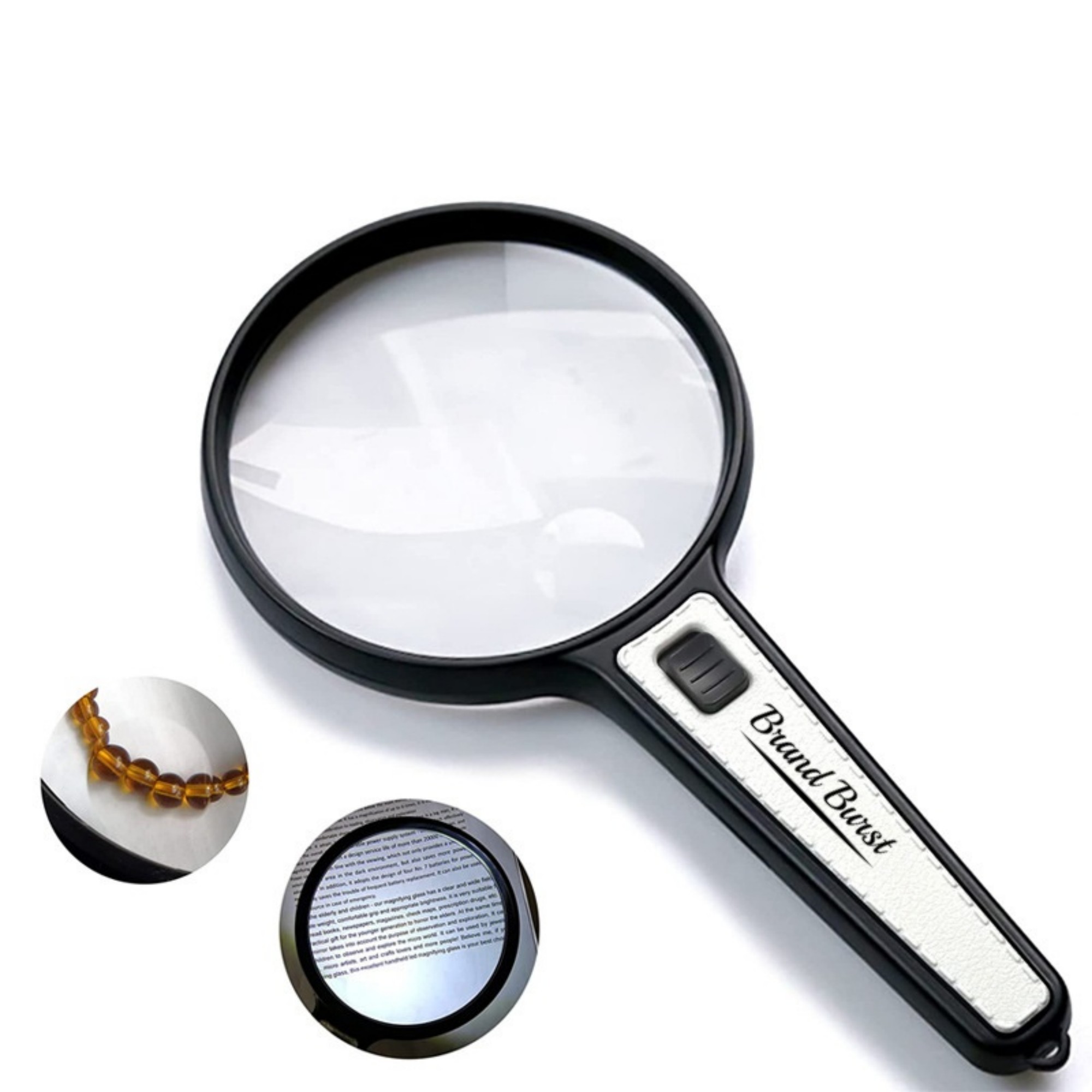 10X 110mm Large Magnifying Glass With Lights