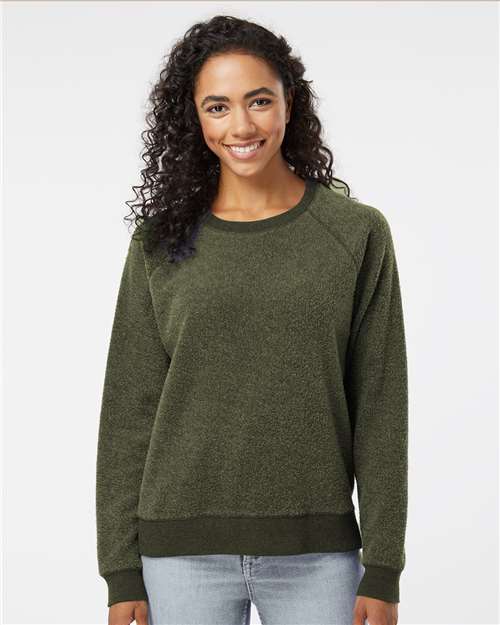 Women's Fleece Out Crewneck Pullover - K01 73