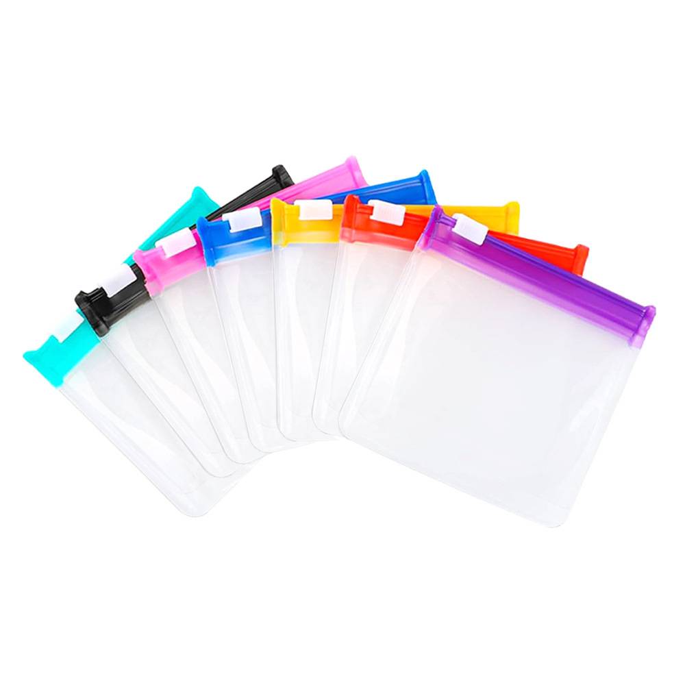Clear Plastic Pill Pouch Travel Bag Zippered 9