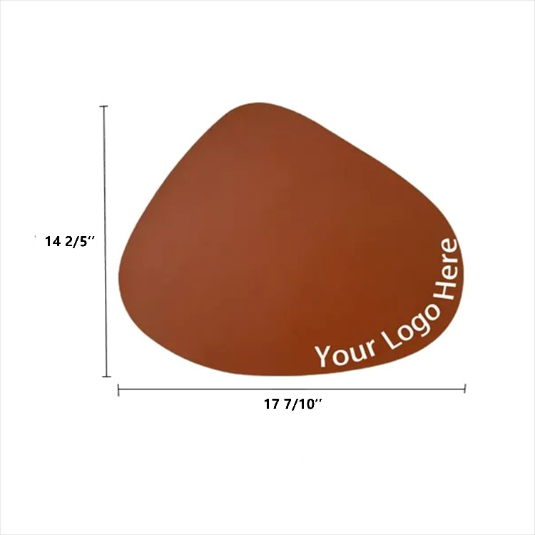 Contoured Dining Leather Placemat 2