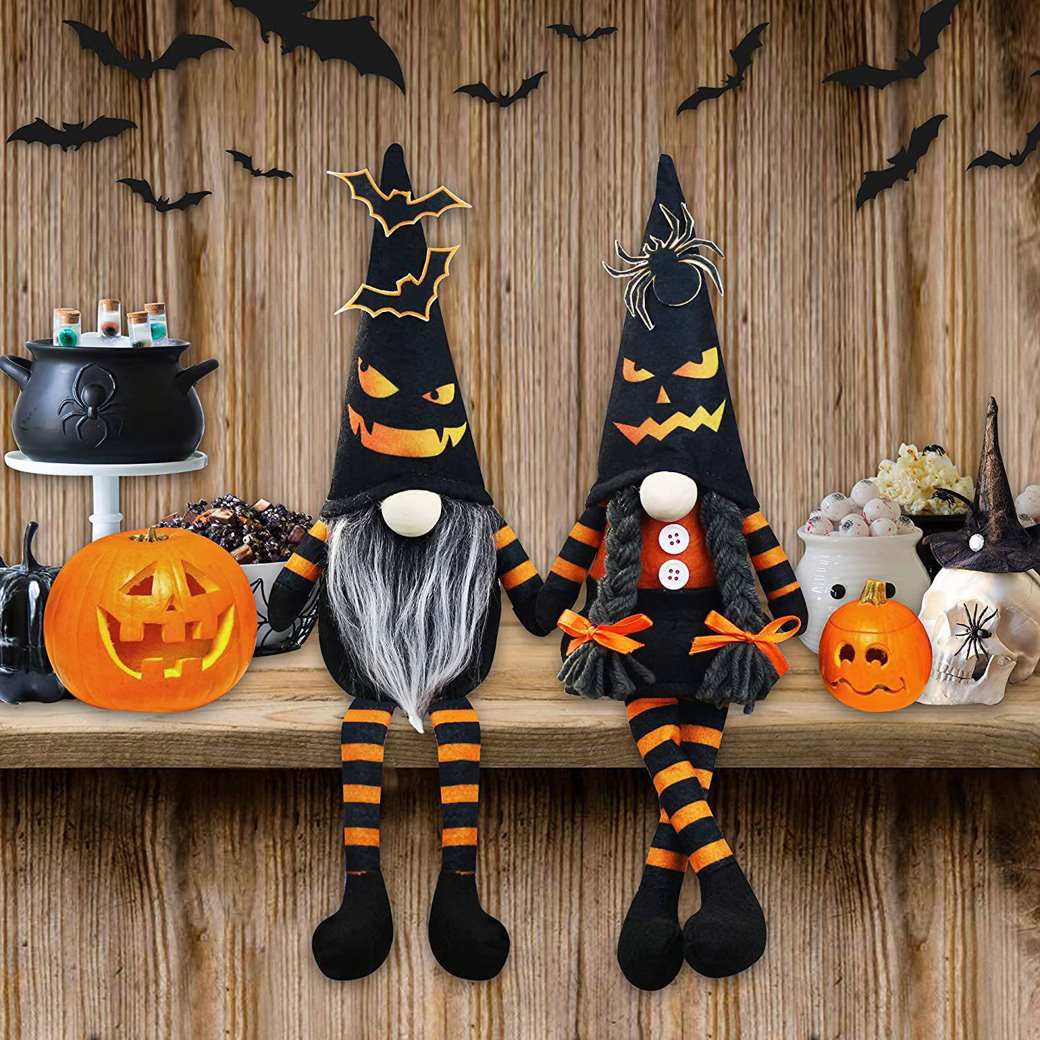 Halloween Home Desktop Plush Faceless Dwarf Decoration 3