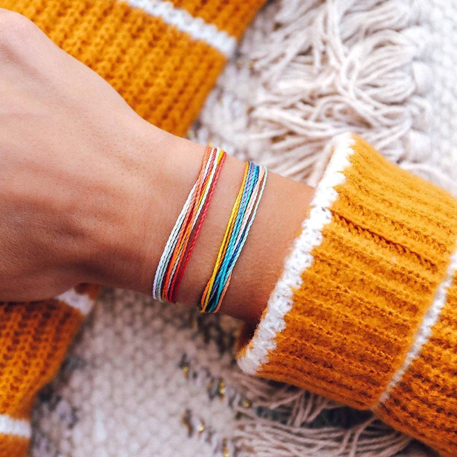 Adjustable Woven Letter Bracelet 10