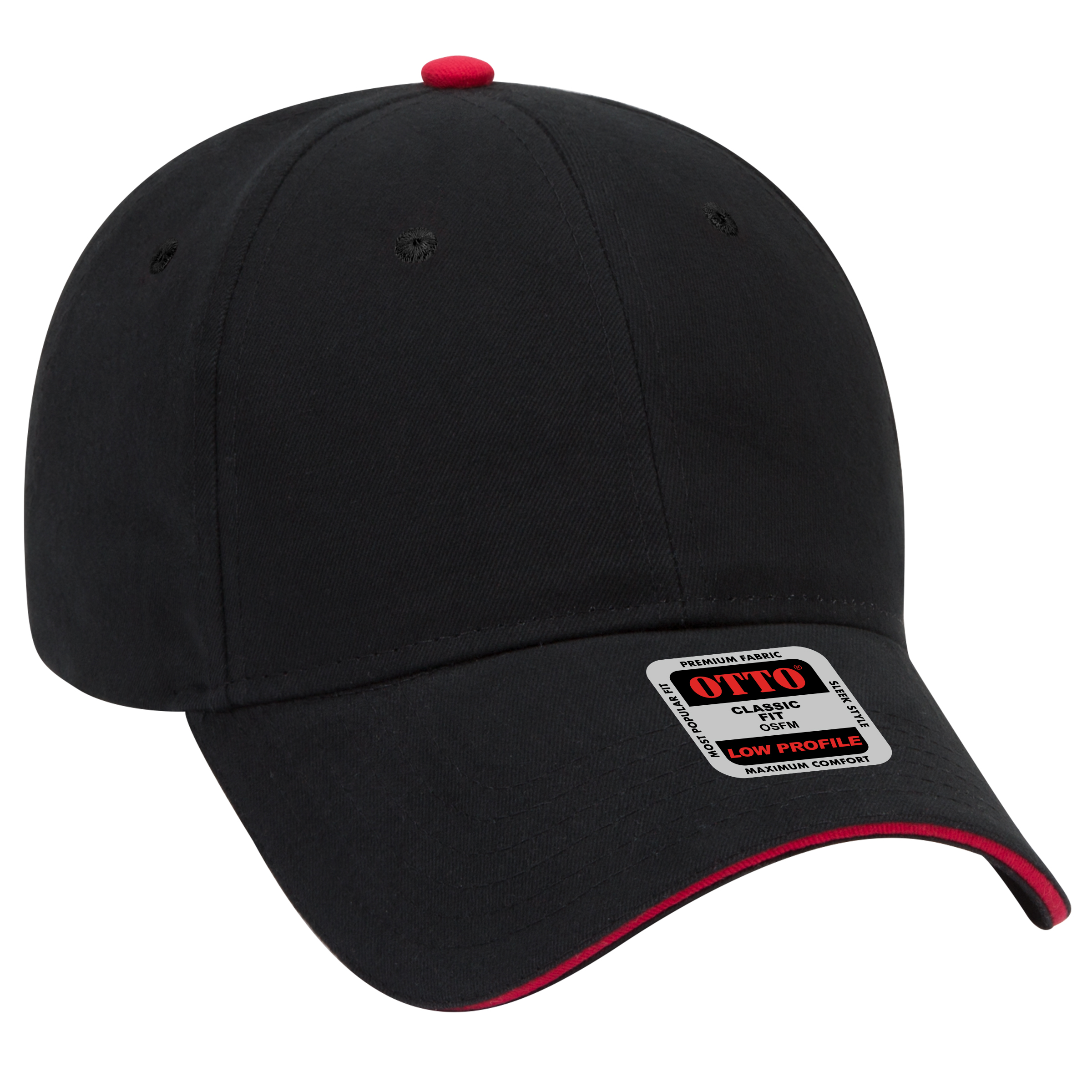 OTTO CAP® 6 Panel Low Profile Baseball Cap 7