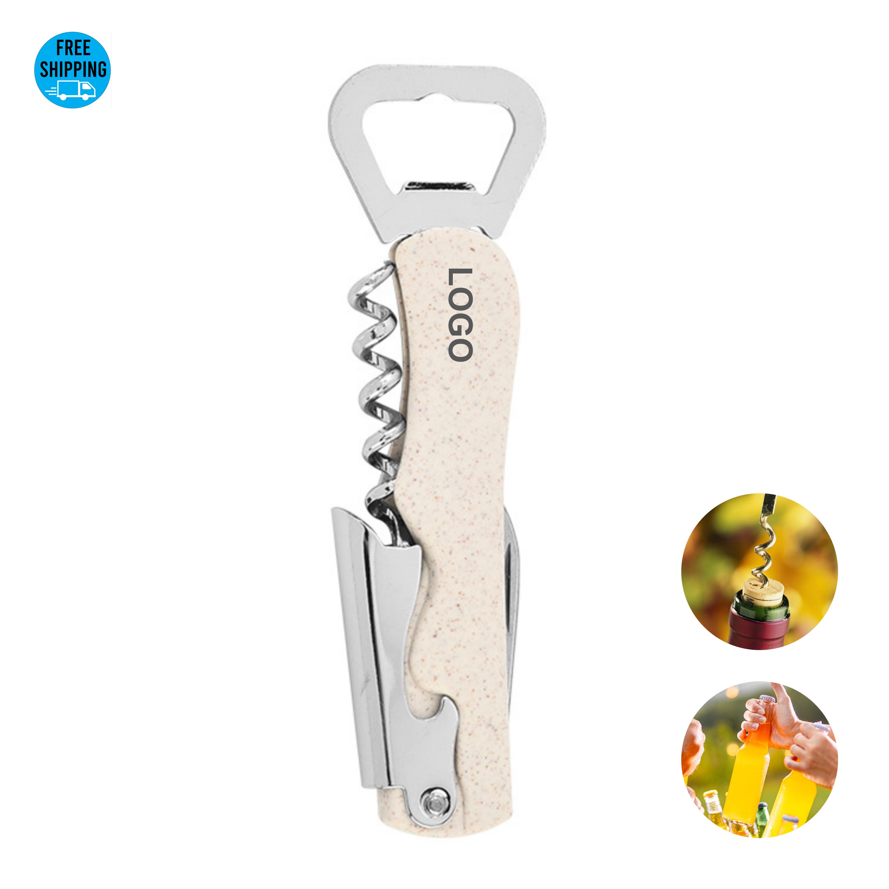 Eco Wheat 4 in 1 Wine Opener 3