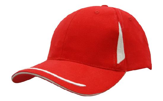 Brushed Heavy Cotton with Crown Inserts, Peak Trim & Sandwich 3