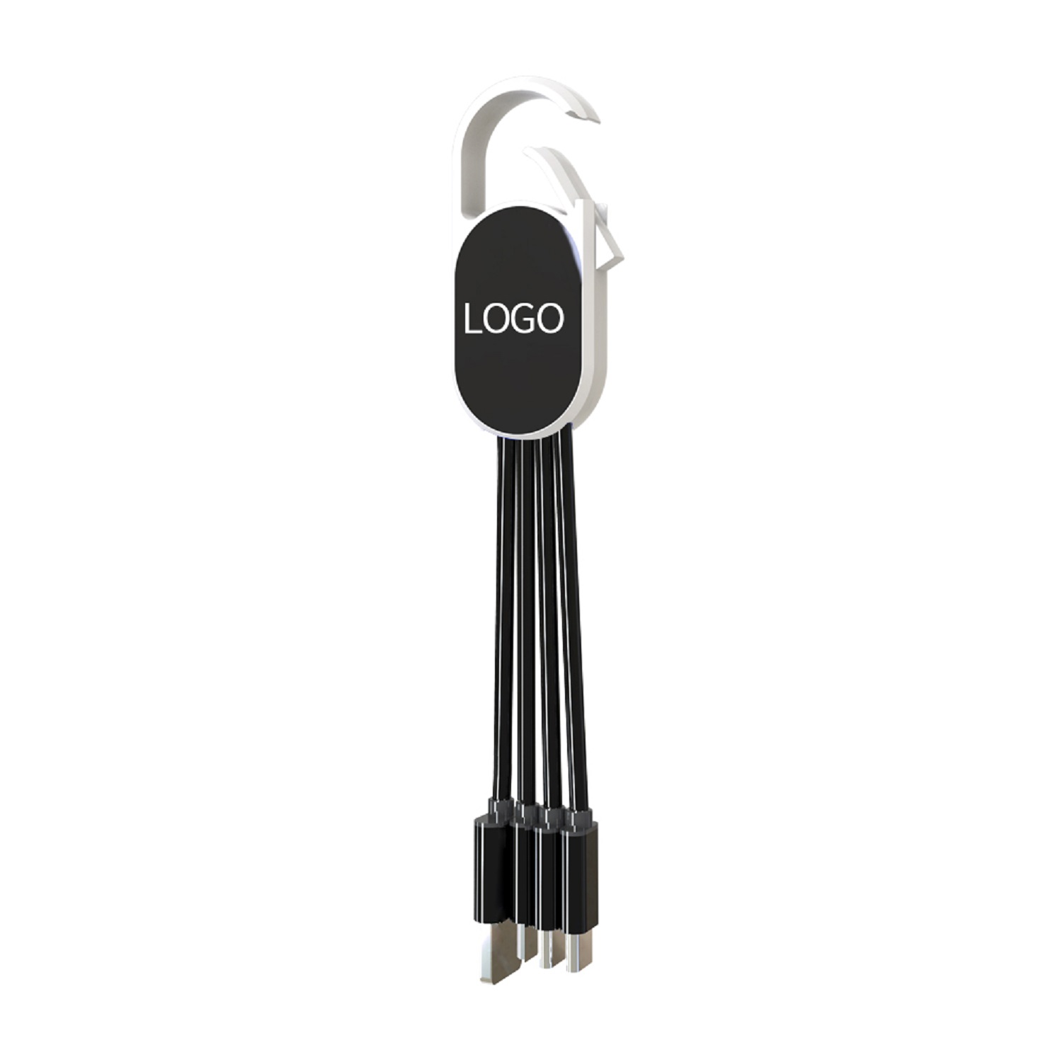 4-in-1 LED Light-Up Charging Cable with Hook 5