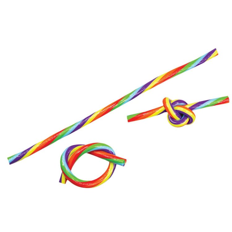Glow in the Dark Noodle Fidget Toys Rainbow 2