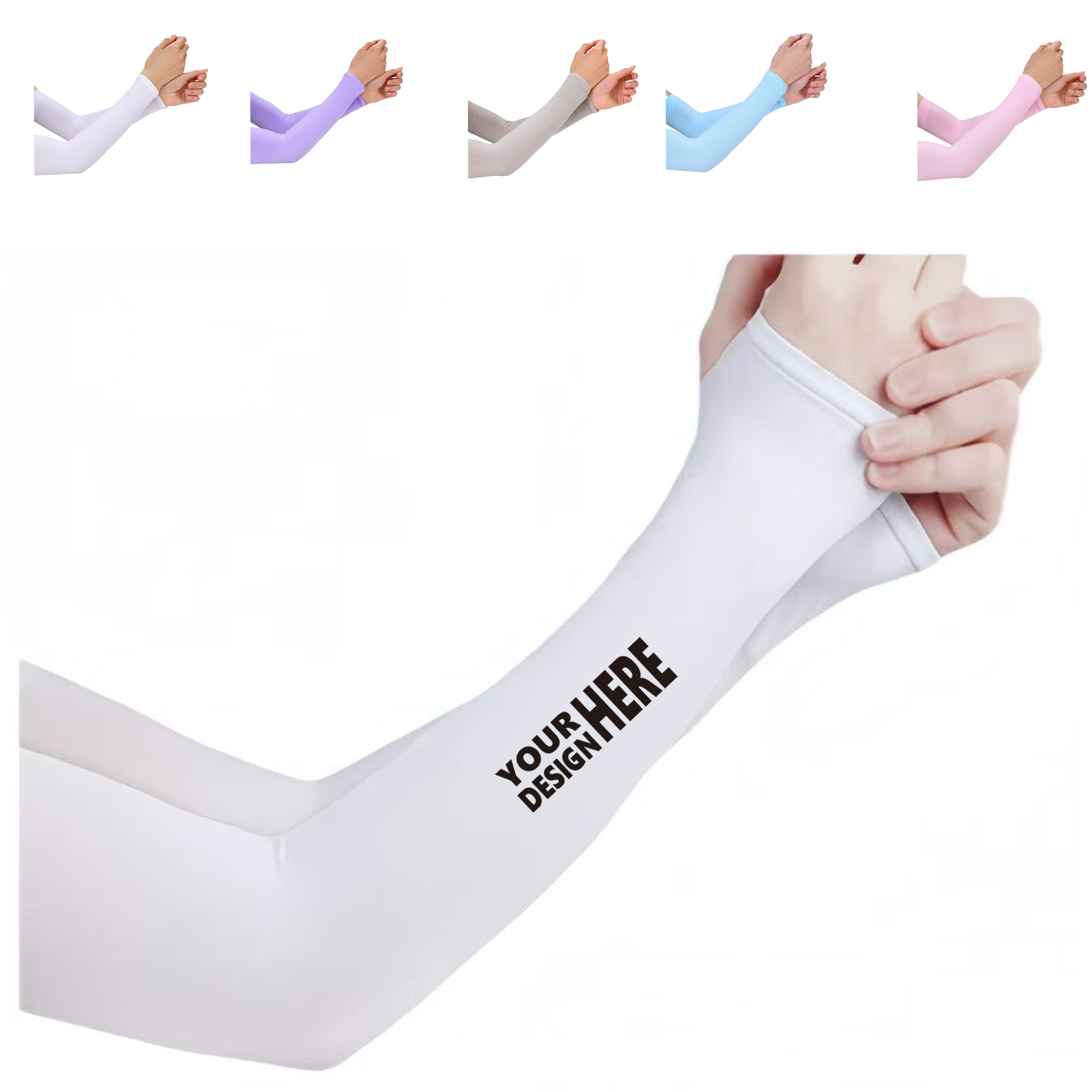Summer Cooling Ice Silk Arm Covers 2