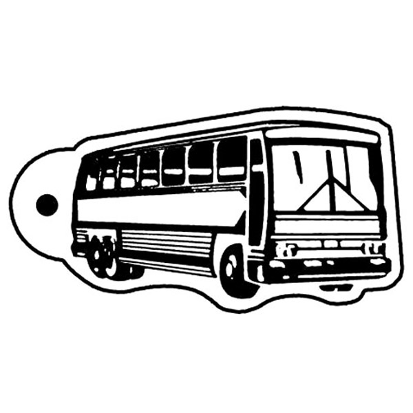 Tour Bus 9 Key Tag (Spot Color) 1