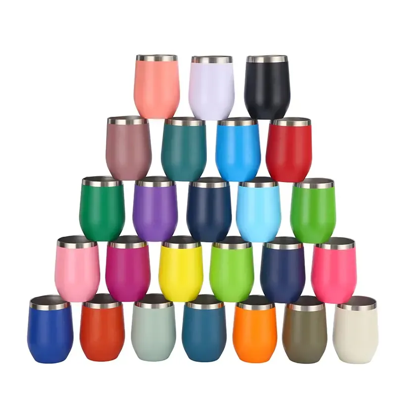 12 Oz Double Wall Vacuum Stainless Steel Travel Mugs 8