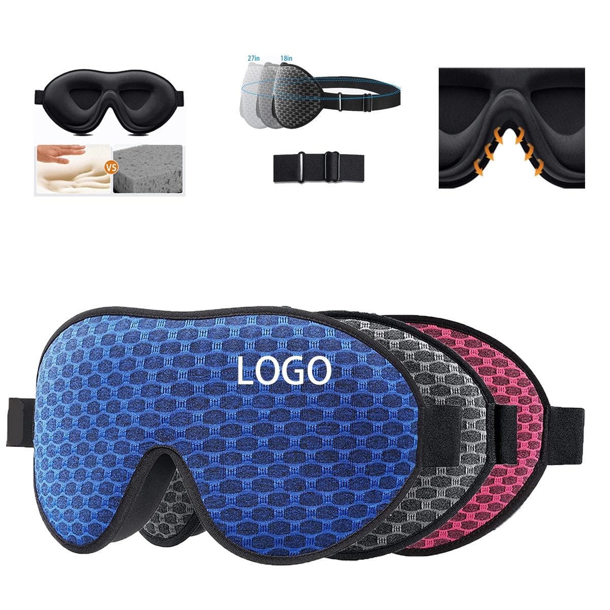 Anti-Light 3D Pressure Free Sleep Eye Mask 2