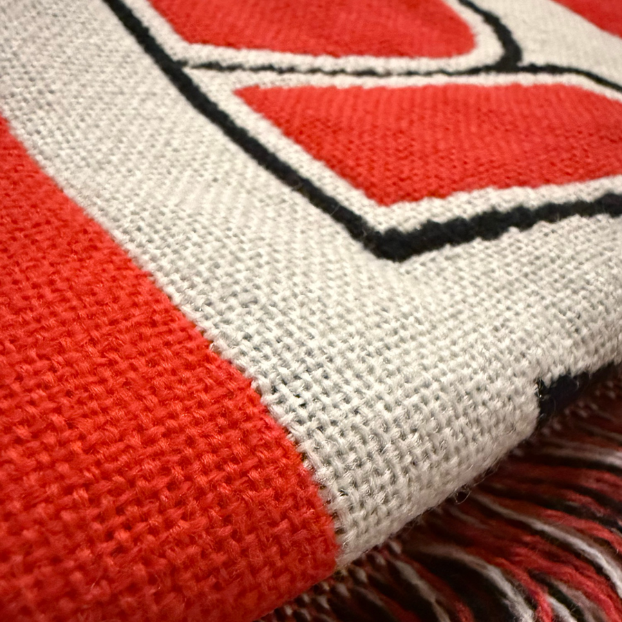 Custom Woven Acrylic Scarf with Tassel - 51"x7.8" 8
