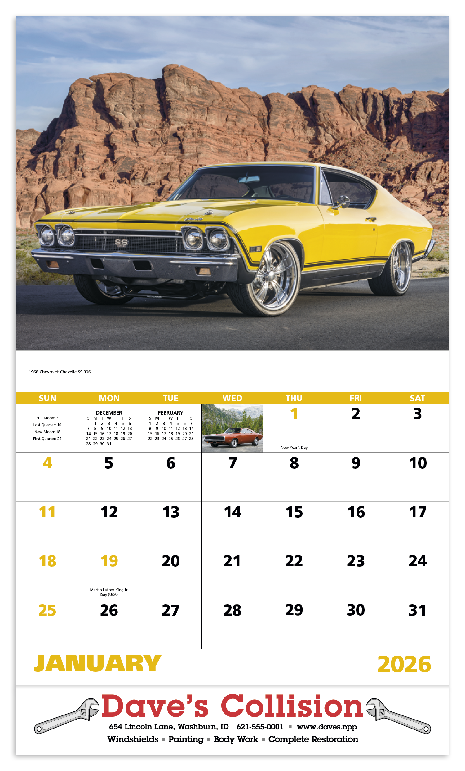 Good Value™ Muscle Thunder - Stapled Calendar 64