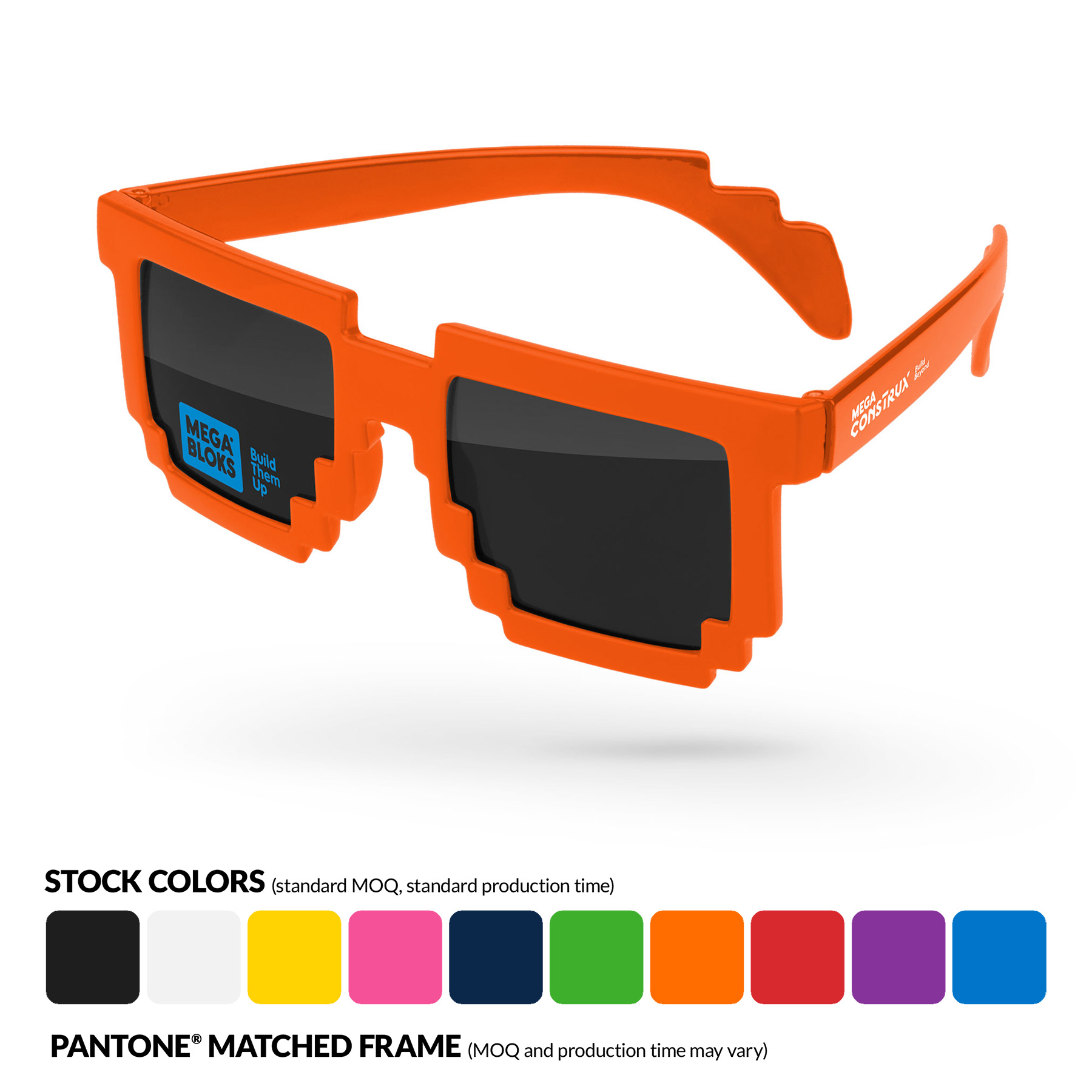 Pixel Sunglasses w/ 1-color imprints 3