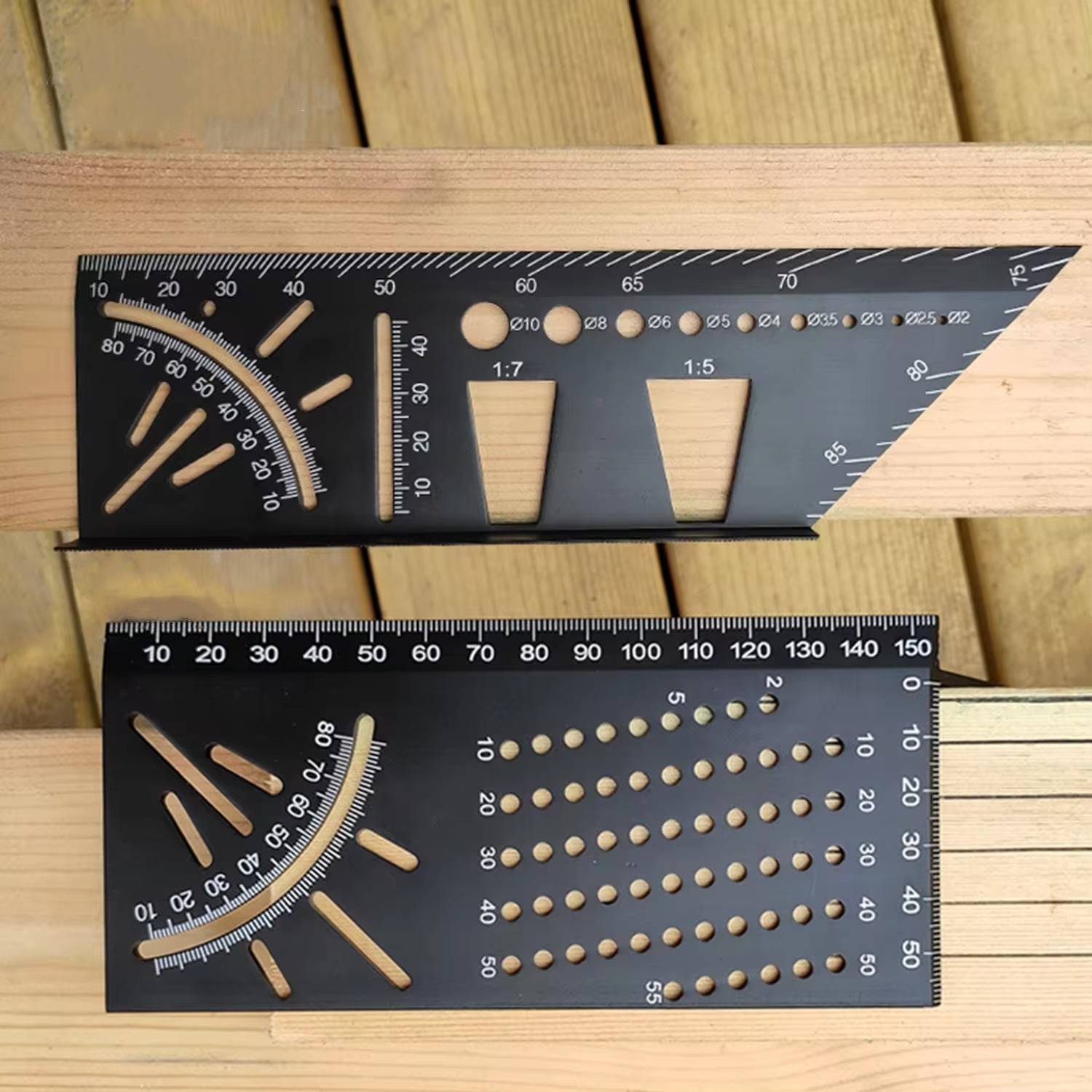 Aluminum Alloy Woodworking Square Size Measure Ruler 3