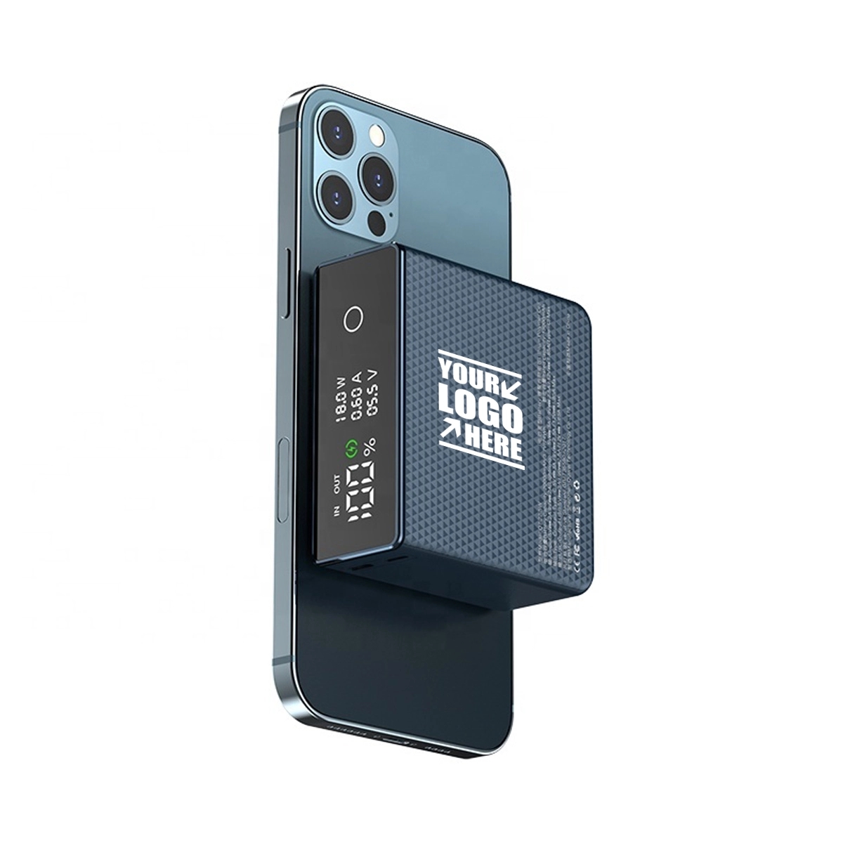 20000Mah Logo Custom Portable Magnetic Wireless Power Bank 1